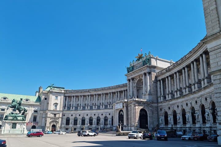 The Hofburg Palace's Neue Burg terrace. Infamous for Hitler's Annexation rally in March 1938.