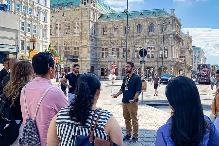 Tour starts at next to the Opera, the Albertina, and Monument against War and Fascism.