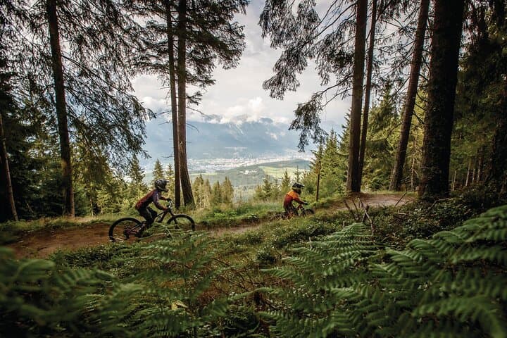 Guided downhill biking at Bikepark Innsbruck