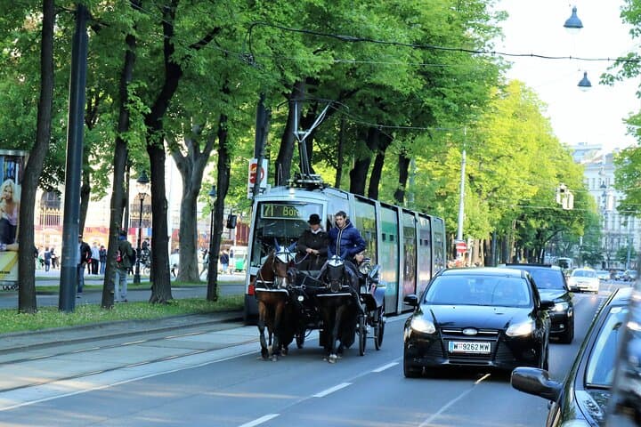 The Vienna Ringstrasse, a boulevard that is largely located at the site of the old city walls
