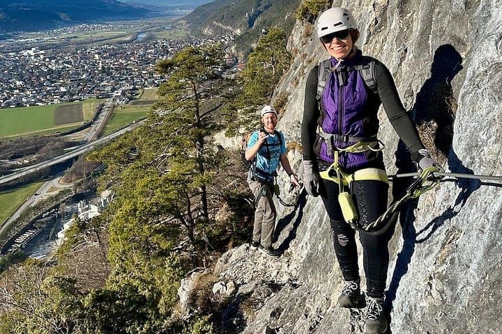 When conditions are dry, via ferratas can be enjoyed even in the winter months near Innsbruck.