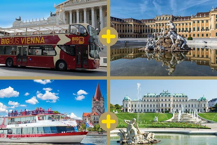 Best of Vienna Pass: Schönbrunn, Belvedere, Big Bus & Cruise