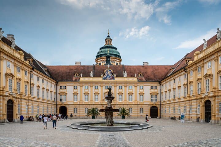 The Light: The golden splendor of Melk Abbey, a symbol of life and faith.
