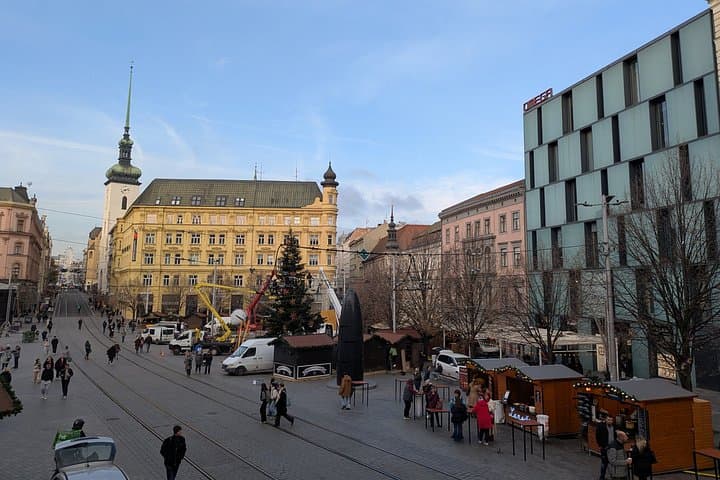 The Heart of Moravia: Experience the vibrant atmosphere of Brno, a dynamic city that perfectly blends rich history with modern energy.